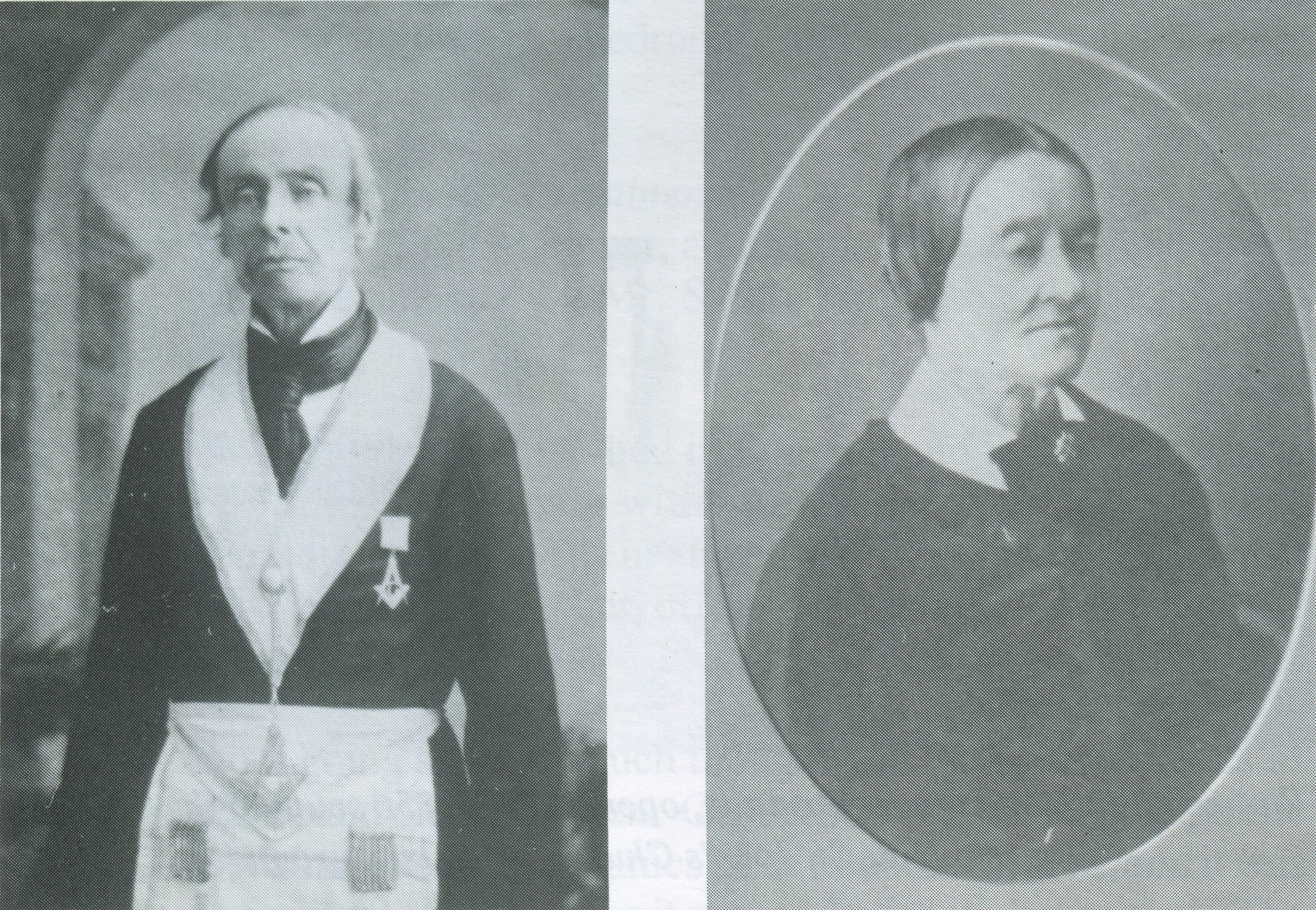 Black and white photo of John Squire and wife Eliza, teacher and postmaster at Wakefield School, 1856 to 1866.