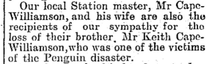 Scanned print of a sympathy notice, 1909.